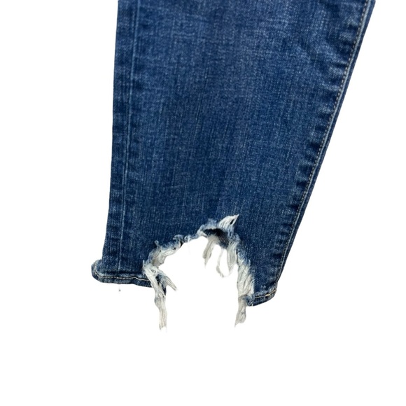 L'AGENCE High Line  High Rise Jeans Medium Blue Fitted Stretchy Cotton Blend 27 - Picture 3 of 12